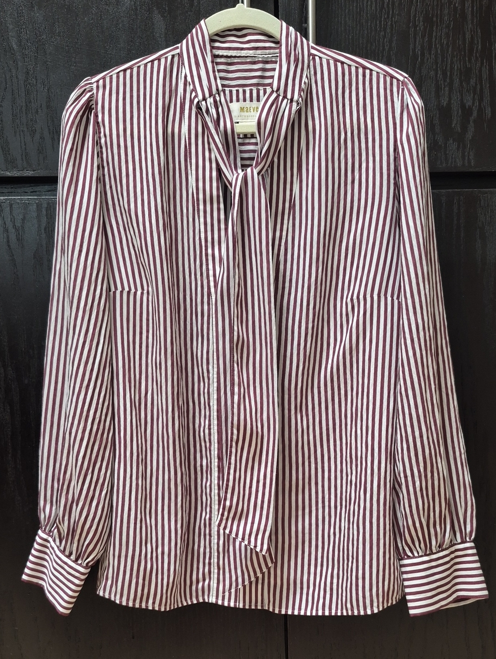 Maeve By Anthropologie Stripedshirt Sz L